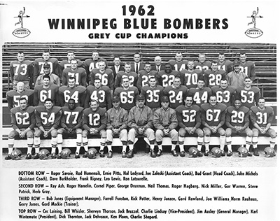 photo of Blue Bombers team